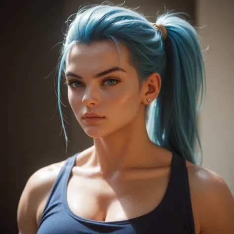 High Resolution, change hair to super saiyan blue
