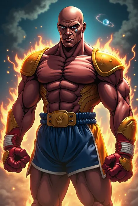 Mike Tayson in Saiyan armor
