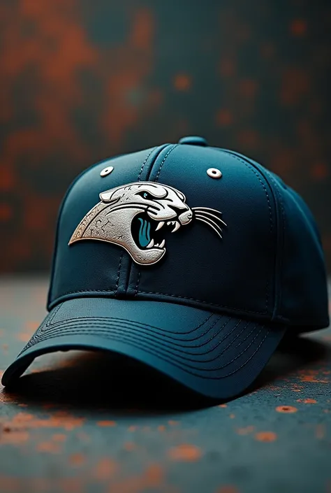 Football cap with jaguar design and jaguar brand design