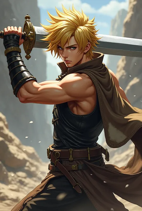 Draw Meliodas with a sword