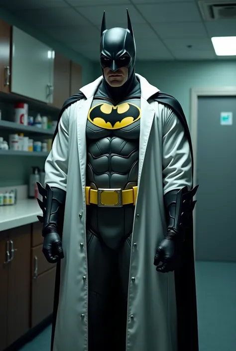 Batman dressed as a doctor