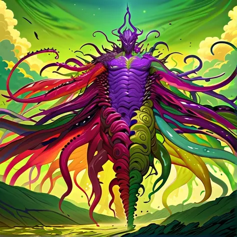 Masterpiece, HD, High resolution, high quality, best quality,High Details, Super Detailed. Character solo alone. Fantasy artwork, fantasy art.
{{(Male chaos-entity Nyarlathotep:(appearance: multicolored slimy skin, made of green yellow, violet, red colors....