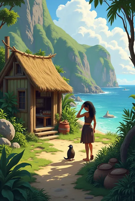 Karana works on her home, storing food and creating clothing. She explores the island’s beauty and learns to appreciate its animals.