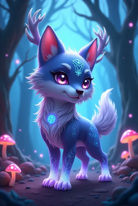 A magical custom wolf from Littlest Pet Shop 

