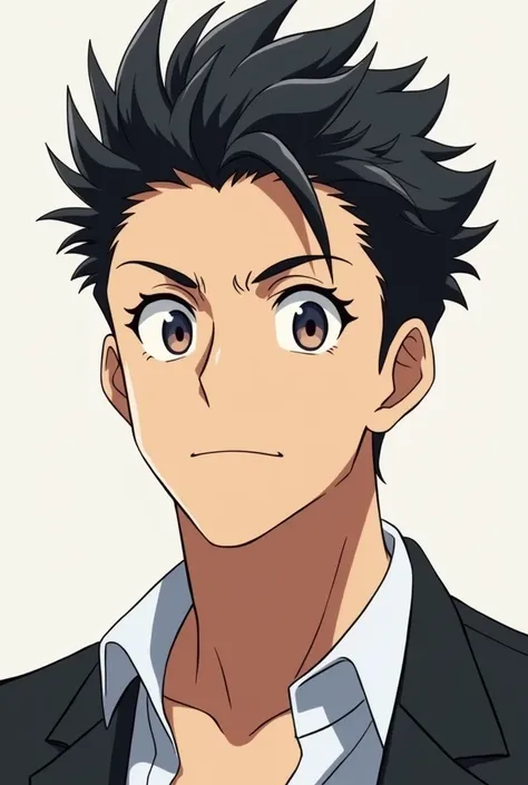 It is an image of a 30-year-old man , With an appearance it would be anime style 