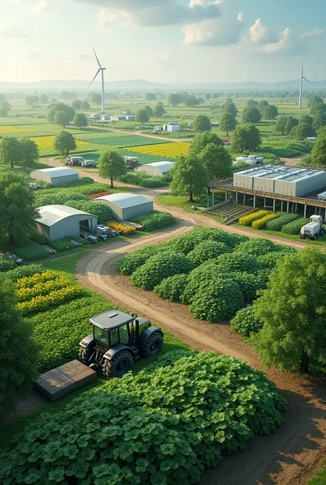 If you are tasked to developed a 5-hectare land area, make a lay-out and description of design of various ABE technologies to transform the farm into a productive and modern agriculture enterprise.