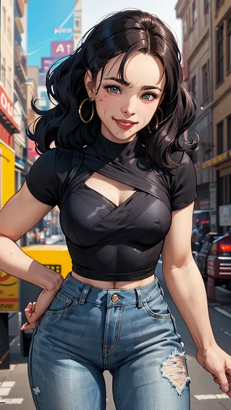 ( Cartoon style :1.2), Cartoon image of a woman with long hair, streetwear hip hop , super cute funky girl, cartoon style illustration,  cartoon art style,  cartoon art style, digital illustration style,  highly detailed character design , Cute detailed di...