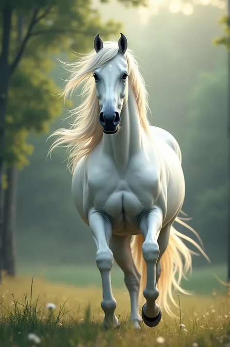 a white horse 