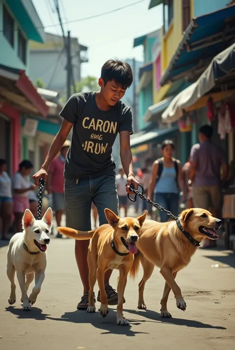 dog cather in the Philippines  cathing stray dogs