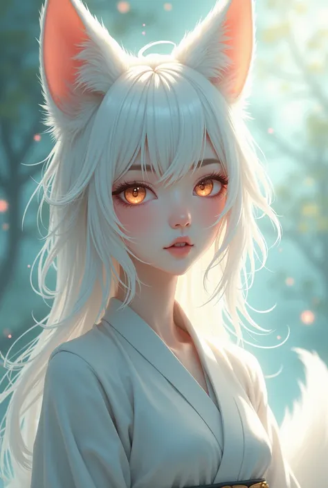 White Fox Woman anime photo 