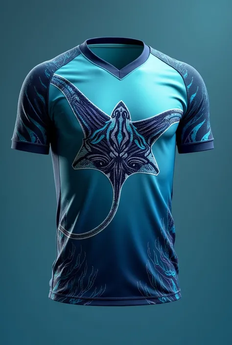 Soccer jersey with a stingray 
