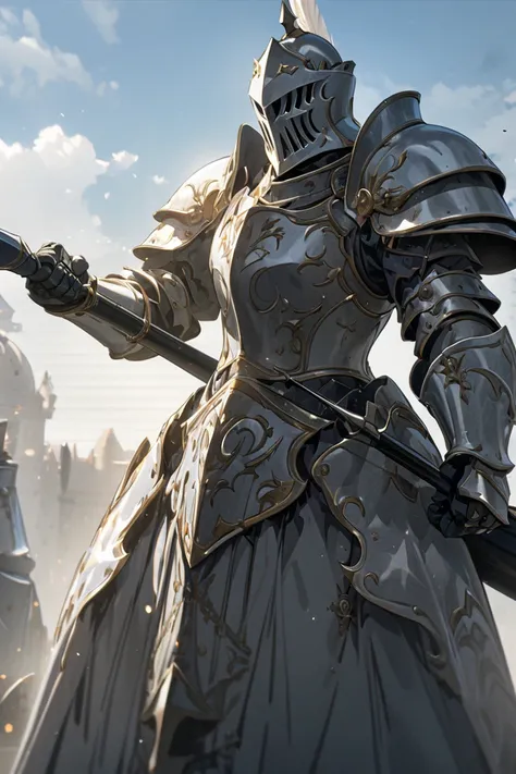 knight，male、 Holding Lance，8k， HD Wallpapers ， High Quality ，masterpiece