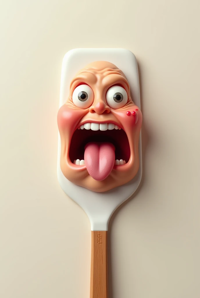 A spatula with an ahego face