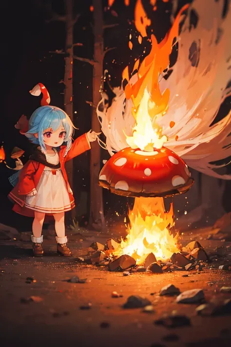 Magical fire mushroom.