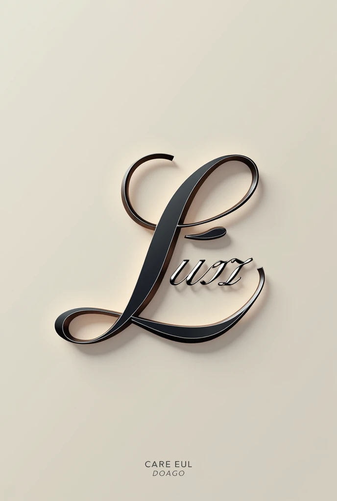 Create a logo for a car brand with the name Luxe ErZ but only luxurious letters