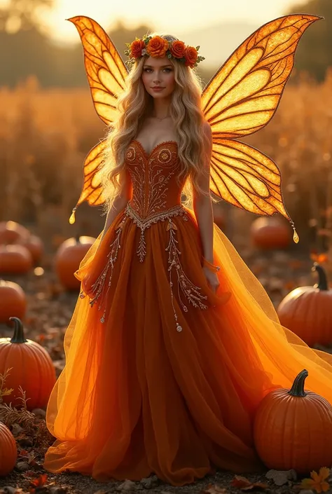 October – Pumpkin Spice Fairy

The Pumpkin Spice Fairy embodies the cozy, magical spirit of October, with all its warm hues and the enchanting essence of fall. Her gown is a beautiful mix of pumpkin orange, cinnamon brown, and deep amber, inspired by the r...