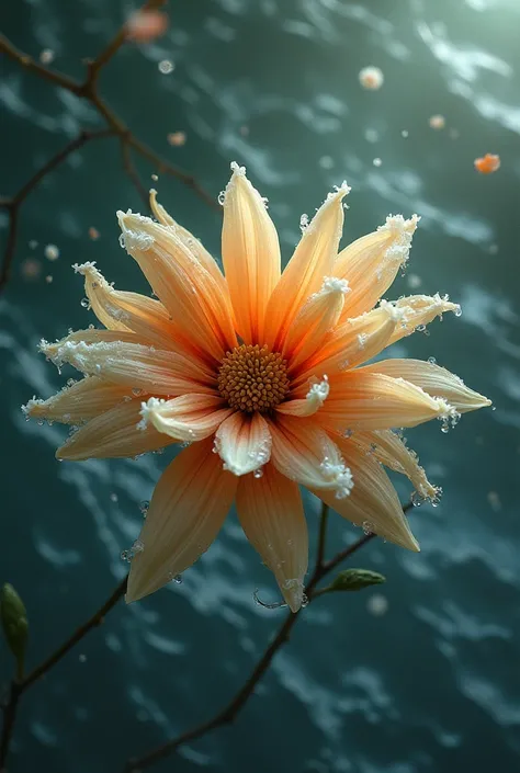 Tamarind flower destroyed by water