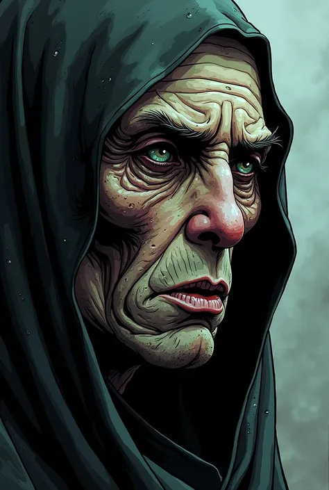 Close-up of Dagans face, filled with sorrow. star wars comic