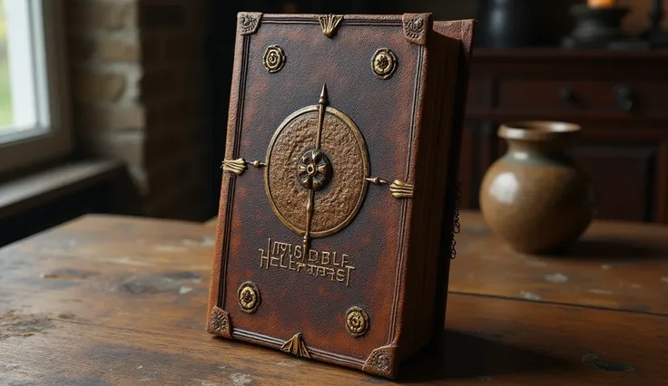 Make the cover of the book "invisible helpers " Written by " Charles Webster Leadbeater"   may this be epic ,    THAT THE BOOK HAS A SYMBOL OF THE HUMAN AURA AND THE MIND THE BOOK MUST STAND STILL YOU MUST MAKE A CLOSED BOOK OF OLD LEATHER THE BOOK MUST BE...