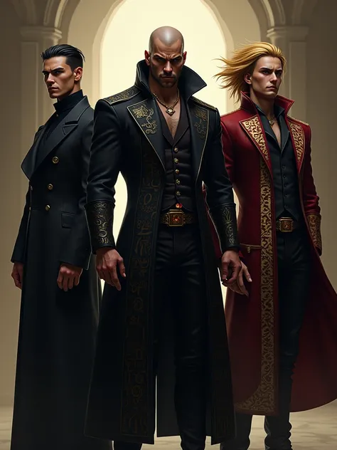 Here is the English translation of your description:


 Adolphus Savior – The Elegant Manipulator

Clothing:
Adolphus wears a long black coat that reaches down to his knees, with subtle patterns resembling ancient Latin text in golden thread at the edges o...