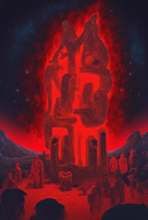 (red) cosmic iron totem with chained people