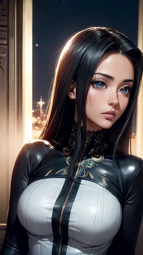 DIGITAL art, 4k, 3d final fantasy 7 remake 3d cgi, (((perfect detailed masterpiece)),(realistic anime ),(highly detailed), 4K, high resolution, (((Sexy twenty one year old))), baby face, extremely gorgeous (((egyptian mixed latina))), ITACHI UCHIHA FROM NA...