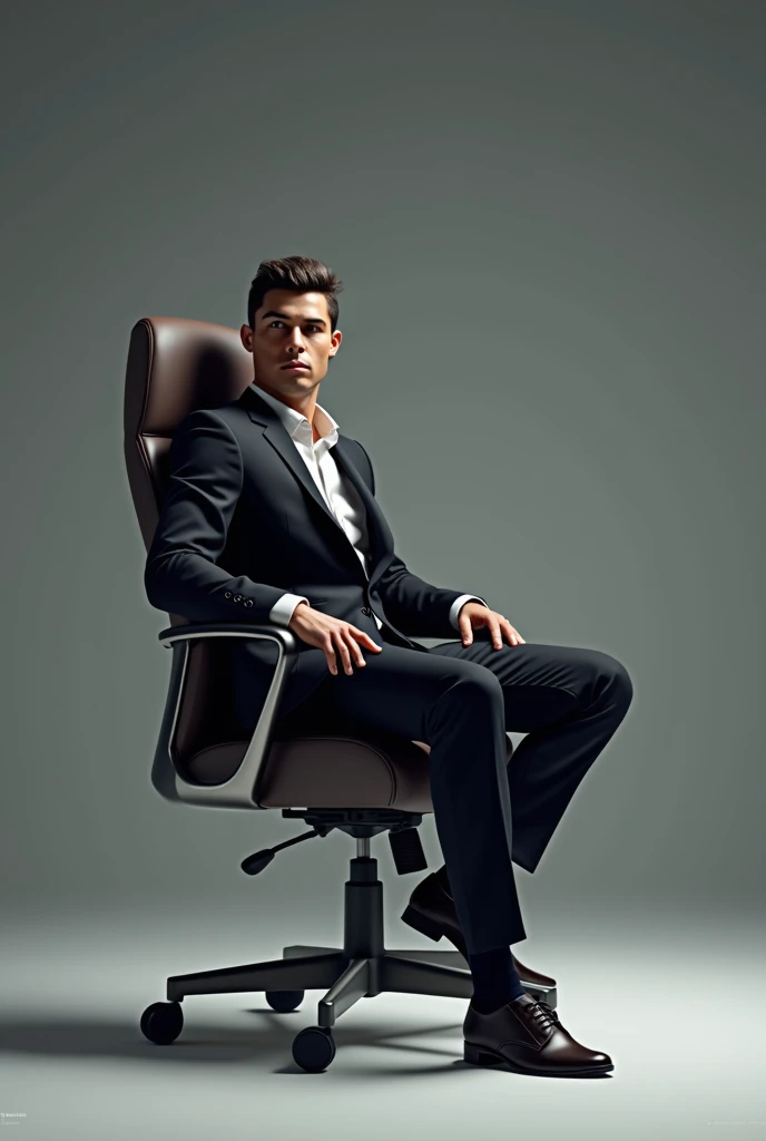 Ronaldo rotating in a high back revolving chair