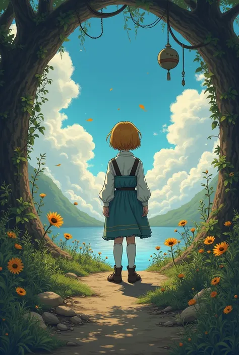 Dream steampunk anime dreamlike surreal child rpg scenario