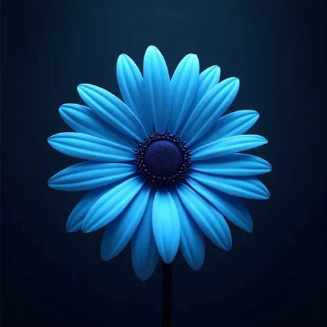 Flower daisy blue black 
Dark background