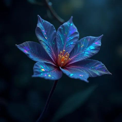 Black opal flower 
Dark background