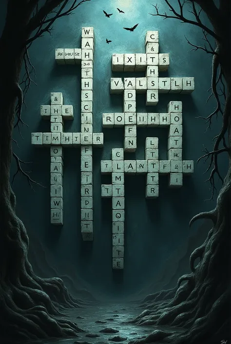 Create an image of a crossword puzzle on fear and phobia that I can put in my magazine
