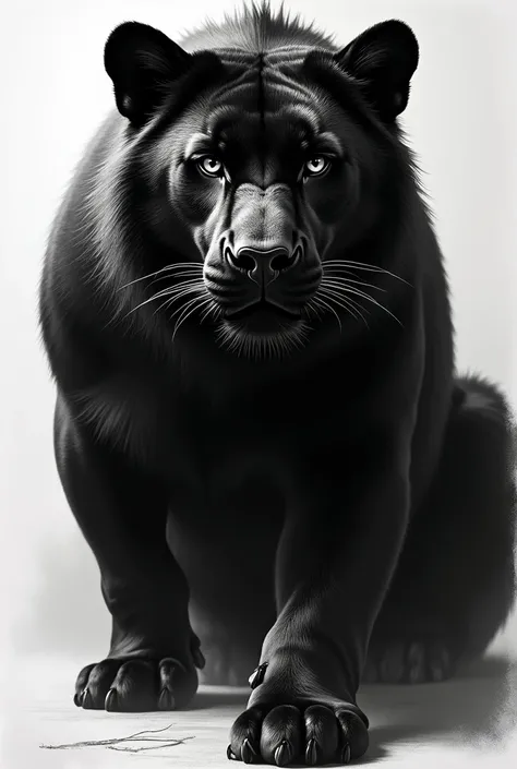 black and white animal picture2d