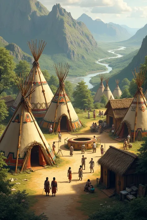 A red indian village 