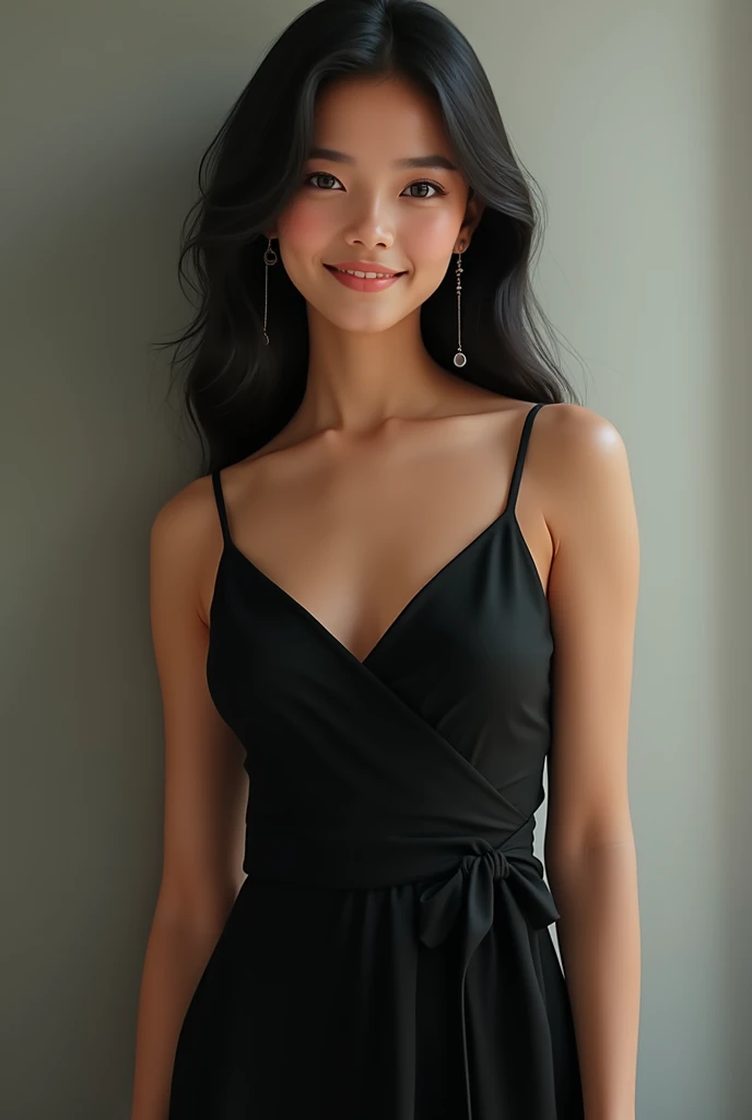 Filipino girl with black dress