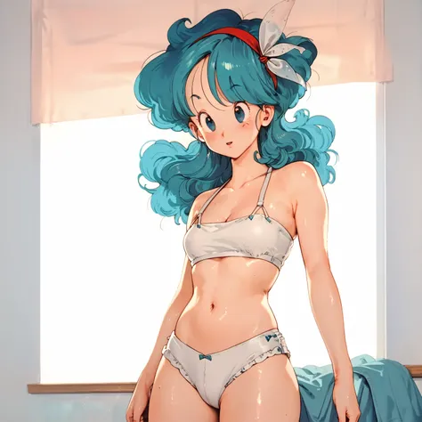 Bulma in a white bikini