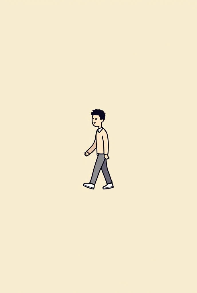 clipart of a man walking in different positions but same clothes