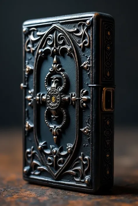 Gothic rectangular lighter with many details