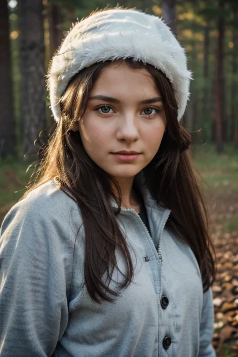 A portrait of Karelian young girl