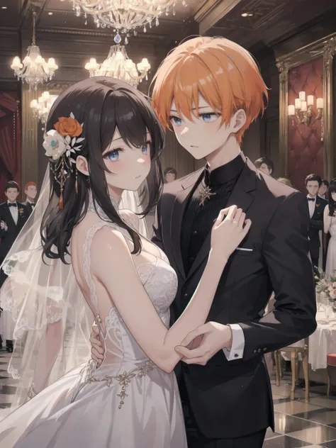 Marquis  &#39;  young men - prom night 、 Destined meeting scene :

in a ballroom with sparkling chandeliers、Marquis 令嬢は一people静かに佇んでいる。
There、 A young man with orange hair appears .、 Invite a young lady to dance 。
二peopleは美しい旋律に乗って踊り、 Both are attracted to...