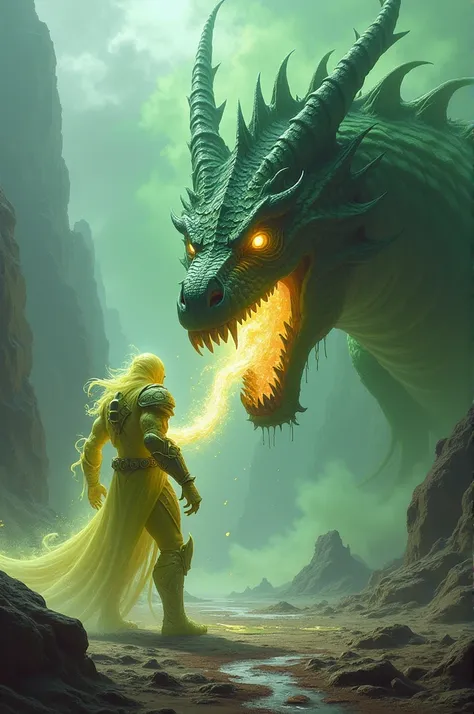 Plasmoid paladin getting melted by acid dragon breath