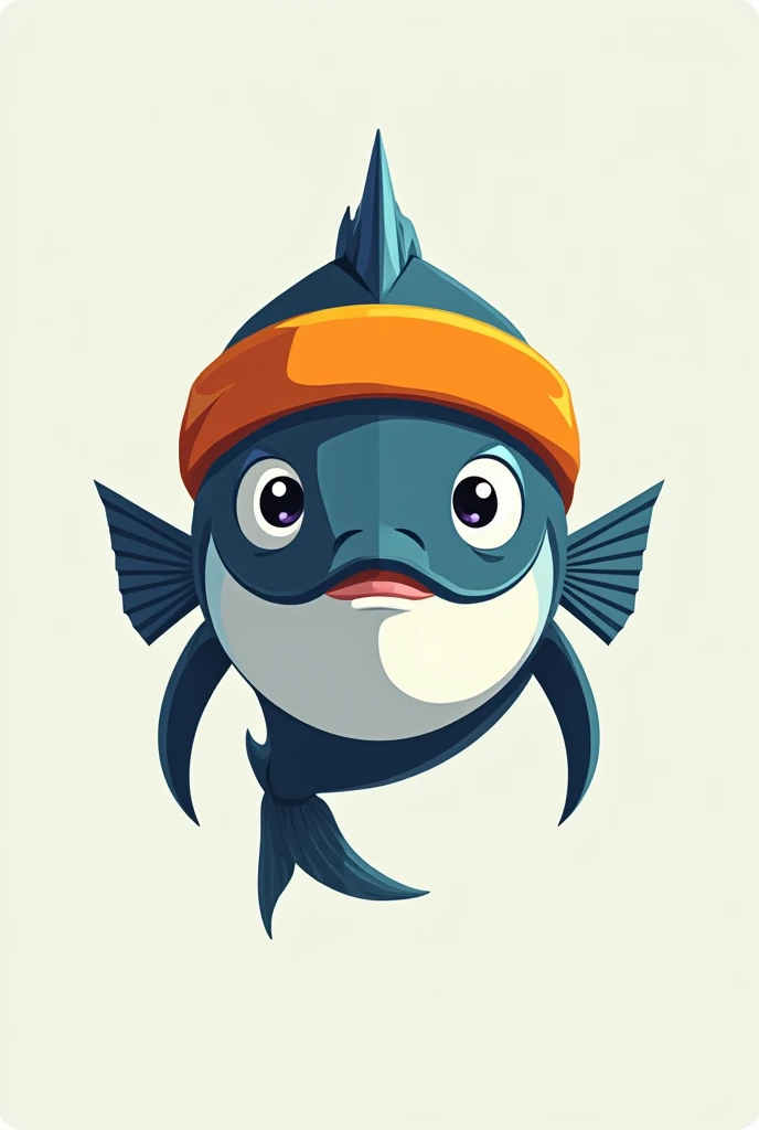 Logo depicting a fish with a headband