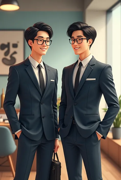 Cute korean businessmen