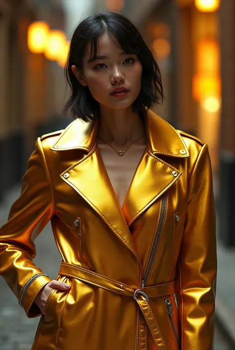 Metalic gold jacket 