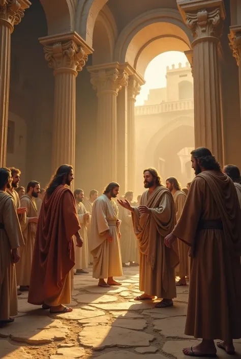   When he came to the temple ,  the chief priests and the elders of the town approached him while he was teaching, y le They said:  By what authority do you do these things ?  to them and who gave you this authority ?  Answering Jesus , He told them:  I wi...