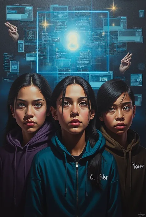 "Exposing the Digital Trap: A thought-provoking painting capturing the dangers of cyber scams leading to human trafficking. Let’s unite for Safe Migration Day to raise awareness and protect lives from falling victim to these hidden threats."

