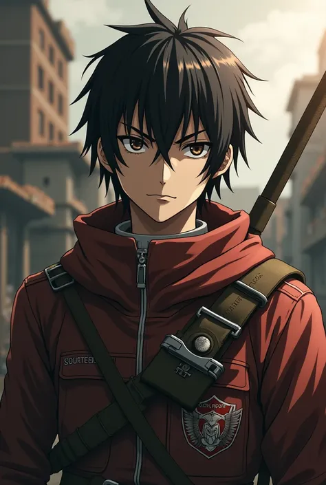 Create a character from the Reliance On Titan anime thats a combination of Liwai and Eren of Season Four.