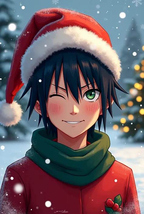 A Christmas profile picture of Obito