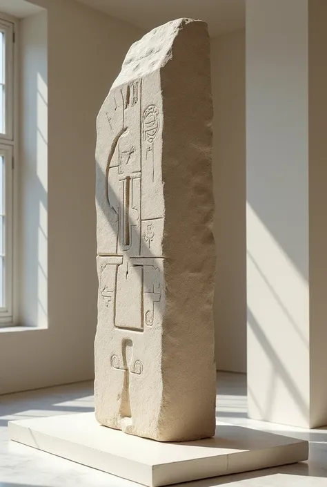 The Bennett Monolith at the American Museum of Natural History in Bolivia in art gallery 

Monolito Benet
Drawed in a white refrigerador  carton box 