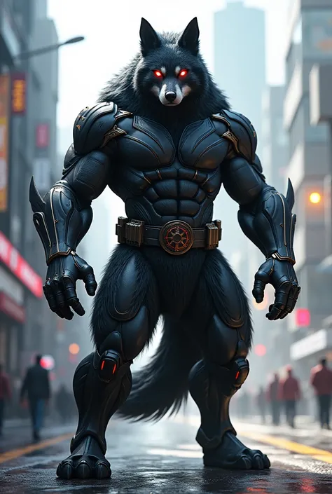 A combination or fusion of the Wolfrien and Ant-Man characters, cool and magnificent