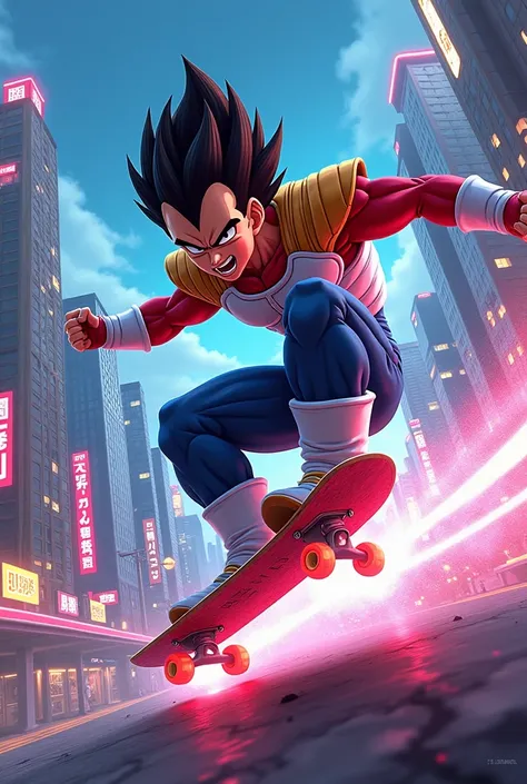 Vegeta skating 